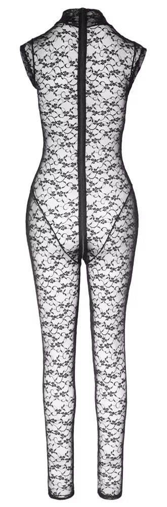 Cottelli Lingerie nėriniuotas kombinezonas L – minkštas, pusiau permatomas, berankovis dizainas