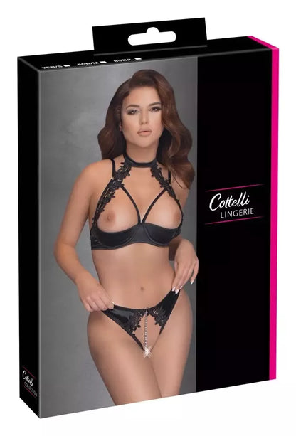Cottelli Lingerie shelf liemenėlės ir kelnaičių komplektas 85B/L su gėlių raštais