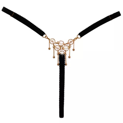 Cottelli LINGERIE stygos S-L reguliuojamos su baltojo aukso spalvos dekoracija