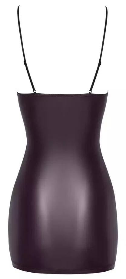 Cottelli Party Mini Dress XL violetinė matinė su reguliuojamais raišteliais