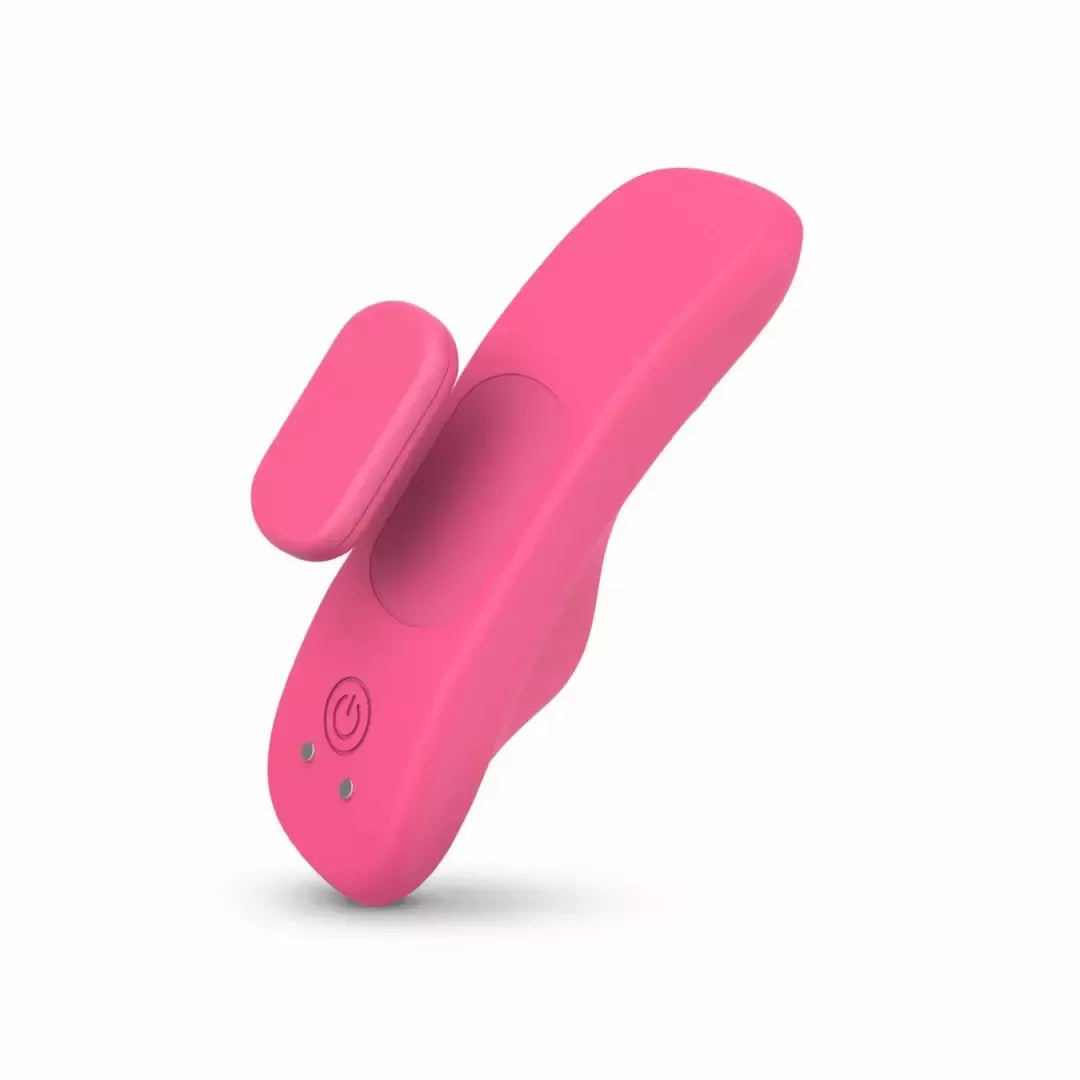 EasyConnect Zara nuotoliniu būdu valdomas kompaktiškas vibro-prietaisas – su magnetiniu spaustuku, juodas