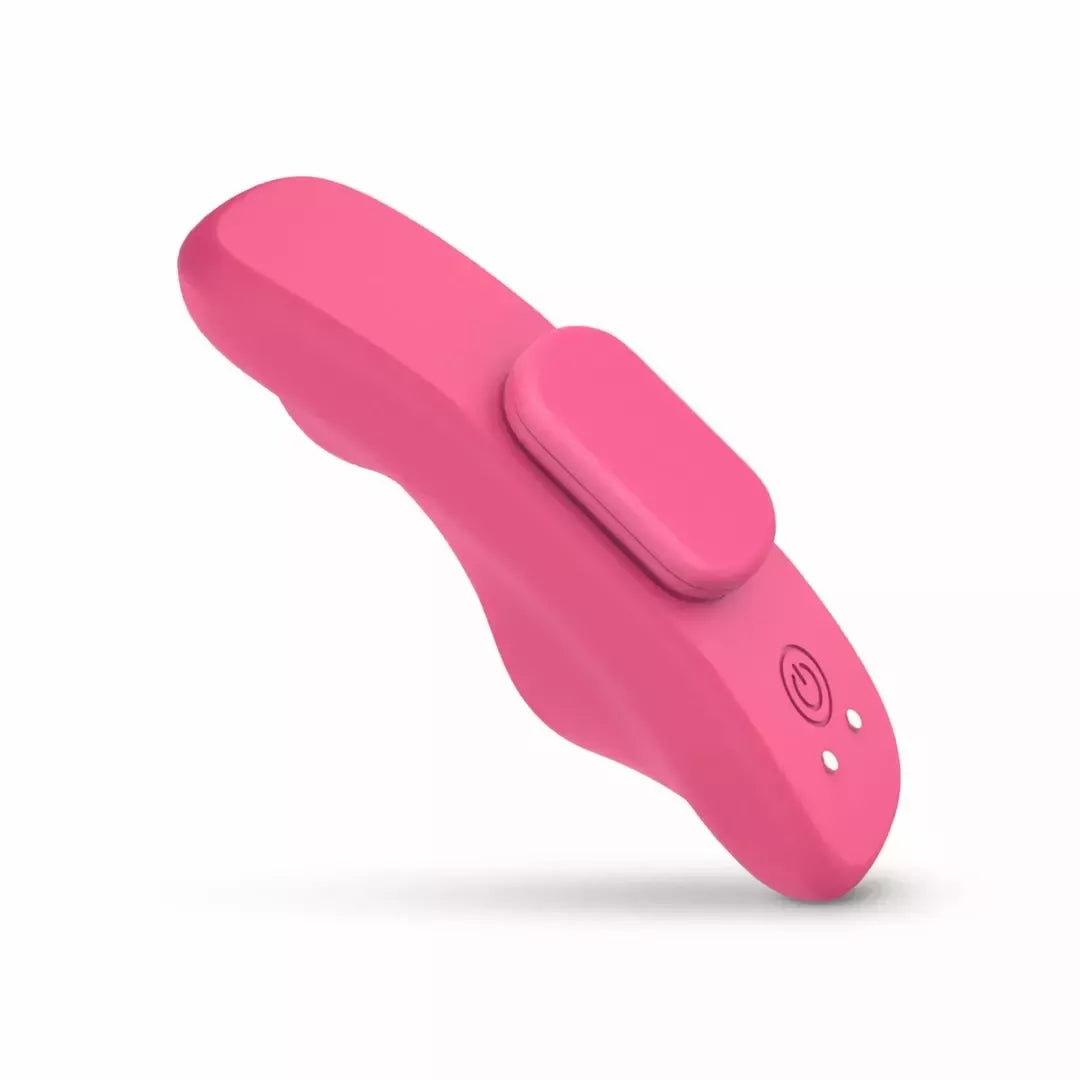 EasyConnect Zara nuotoliniu būdu valdomas kompaktiškas vibro-prietaisas – su magnetiniu spaustuku, juodas