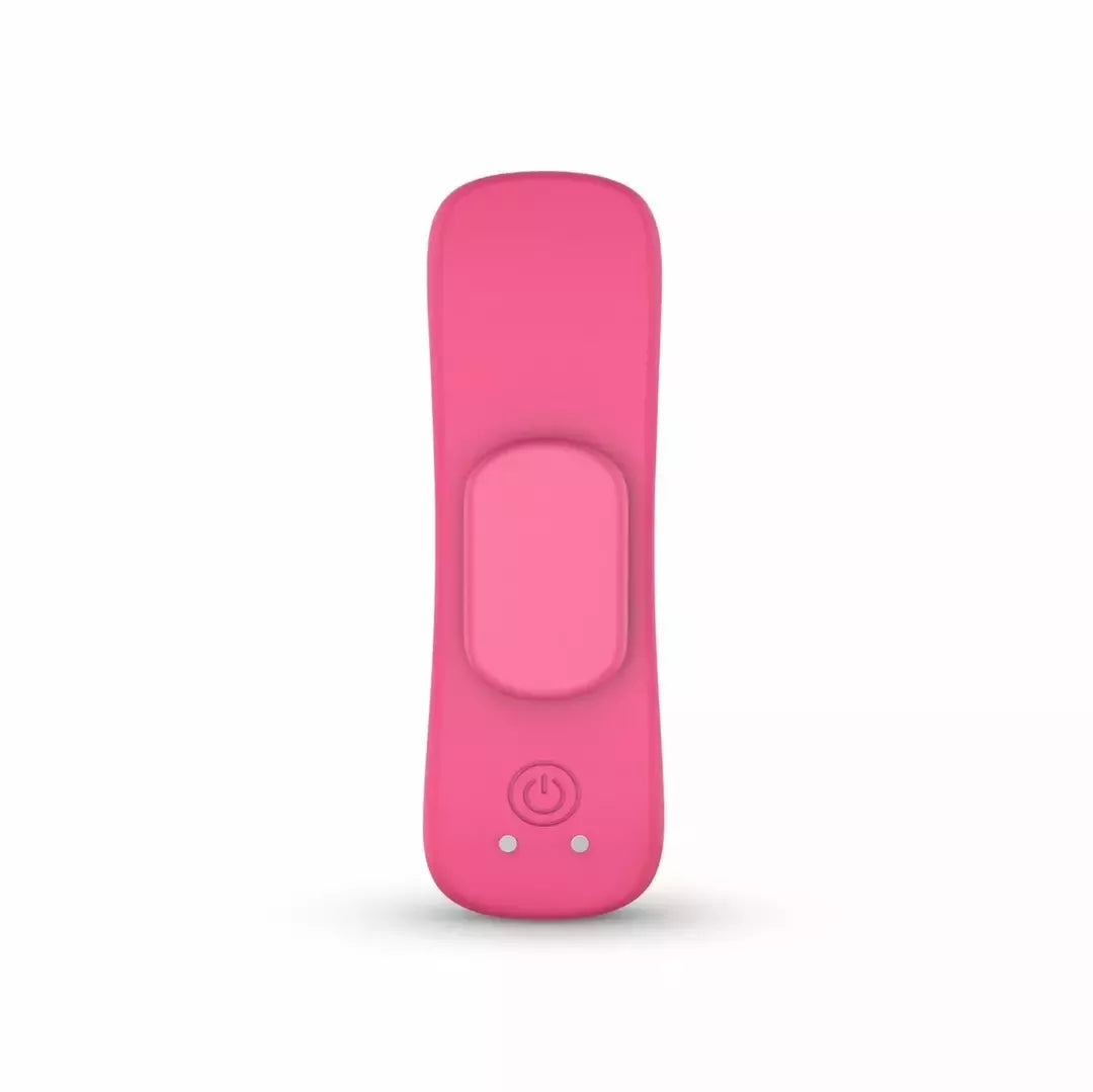 EasyConnect Zara nuotoliniu būdu valdomas kompaktiškas vibro-prietaisas – su magnetiniu spaustuku, juodas
