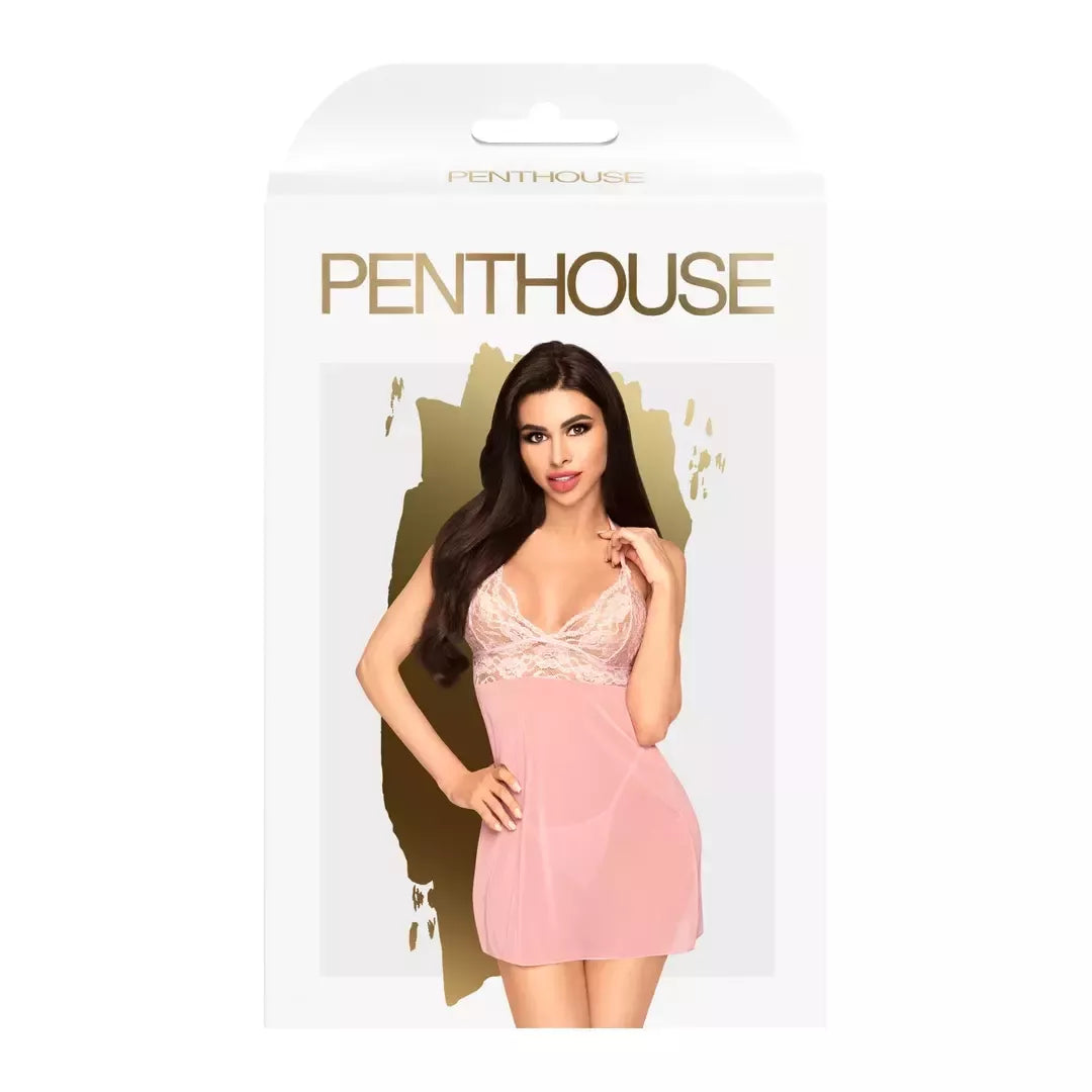 Elegantiškas permatomas Penthouse Bedtime Story S/M bodis