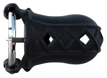 FCR Extreme Silicone Chastity System reguliuojama 9,5 cm juoda