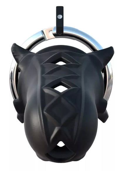 FCR Extreme Silicone Chastity System reguliuojama 9,5 cm juoda