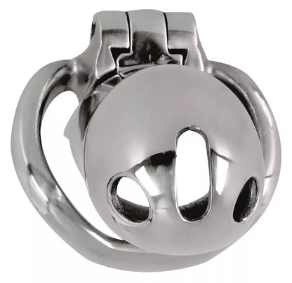 Fetish Collection Chastity Cage II nerūdijančio plieno trumpa užrakinama sistema