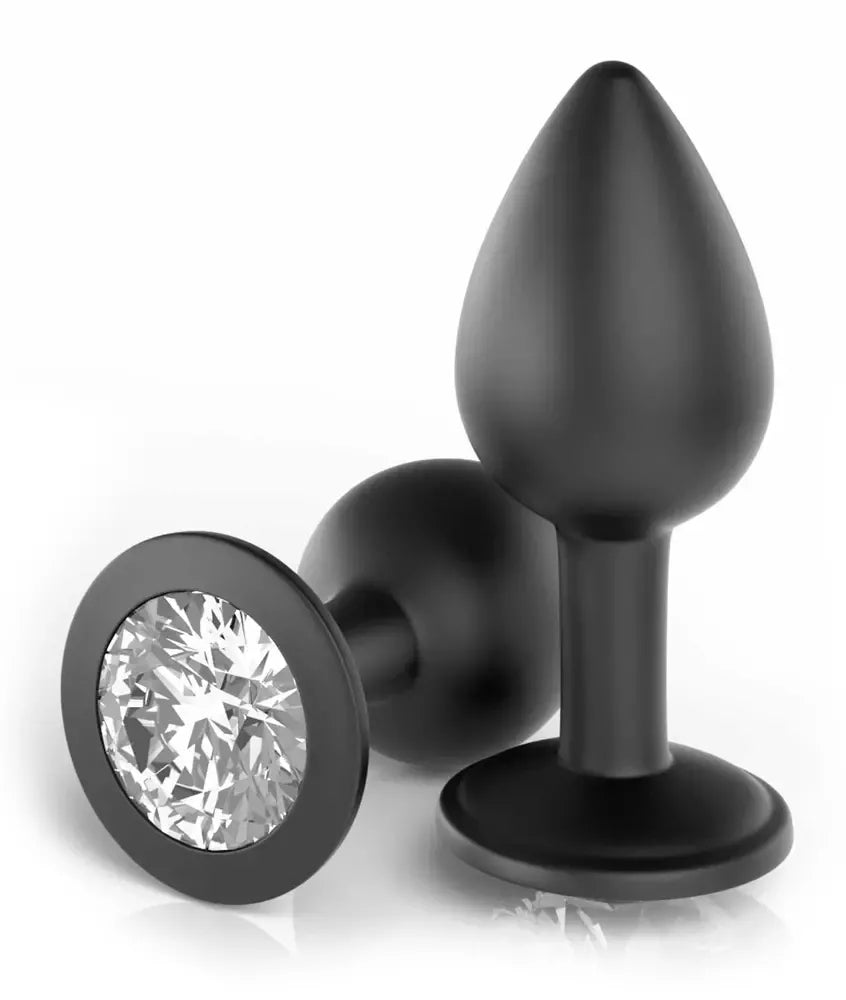 HookUp Panties Secret Gem XL-XXL nėriniuotas intymios aprangos komplektas su dekoratyviniu kaiščiu