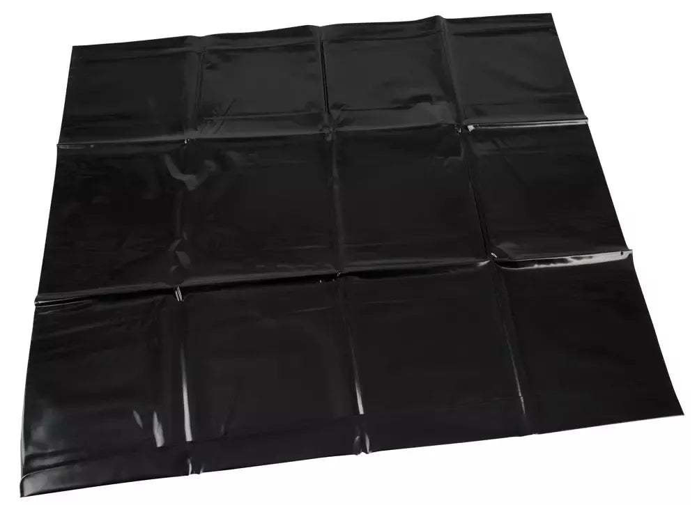 Juodas vinilinis pagalvės užvalkalas ZADO 72x77,5 cm – plaunamas blizgus užvalkalas