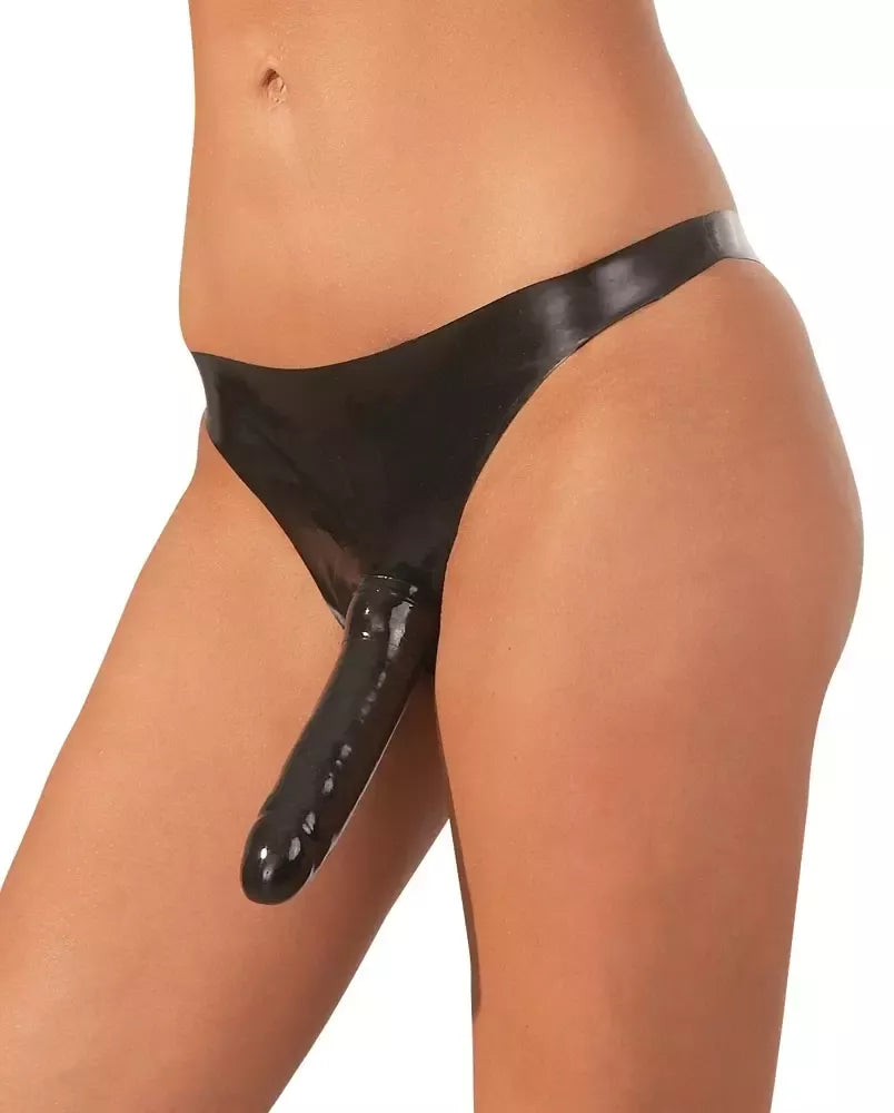 LateX Briefs Black S-L su dvigubais silikoniniais elementais