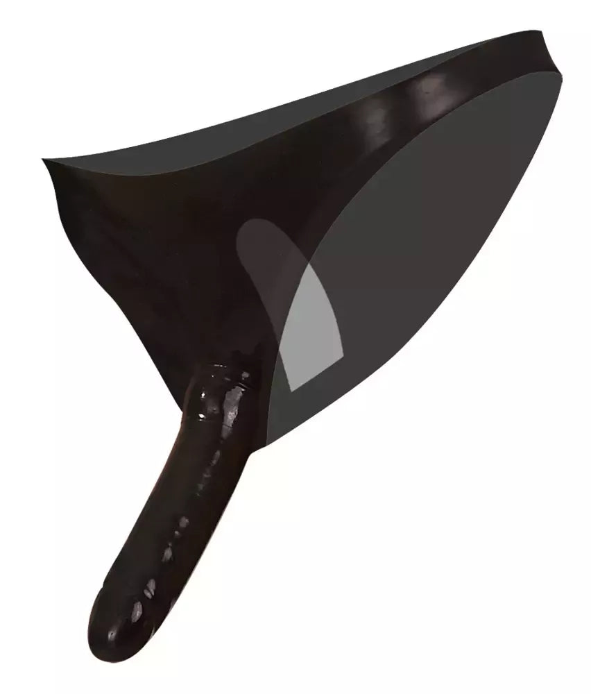 LateX Briefs Black S-L su dvigubais silikoniniais elementais