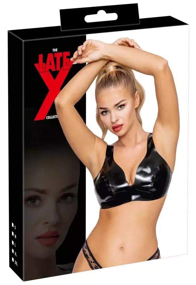 LateX juodas latekso biustje L – reguliuojamas natūralaus kaučiuko viršus