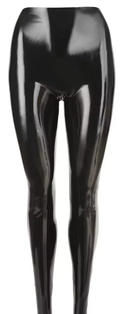 LateX juodos latekso pėdkelnės M dydis – blizgus antros odos efektas