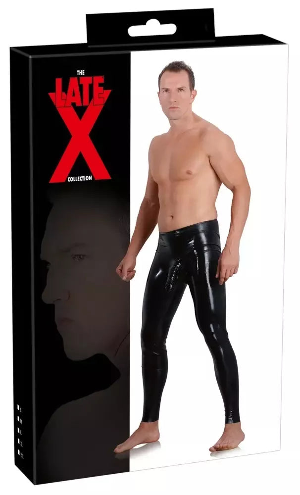 LateX latekso tamprės XL su anatomine mova, juodos, 0,4 mm