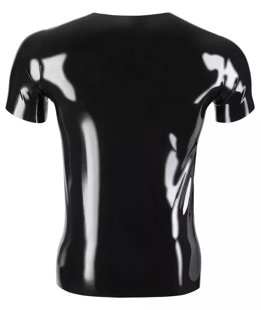 LateX Latex T-Shirt XL juodi unisex klasikiniai marškinėliai trumpomis rankovėmis