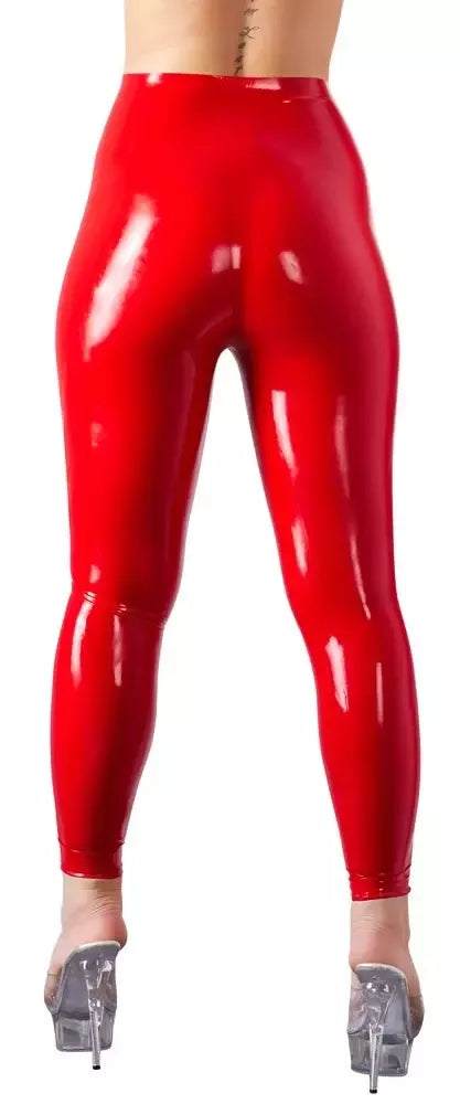 LateX raudonos aukšto liemens lateksinės tamprės XL 0,35 mm blizgaus paviršiaus