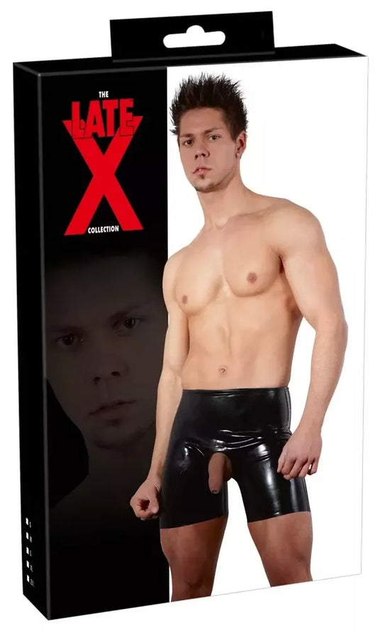 LateX vyriškos juodos latekso kelnės XL su anatomine priekine anga