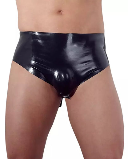 LateX vyriškos latekso kelnaitės L dydžio su integruota pripučiama sistema, juodos