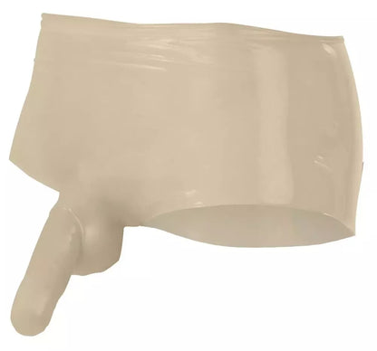 LateX vyriškos permatomos latekso kelnės S/M – anatominis kirpimas, 0,4 mm
