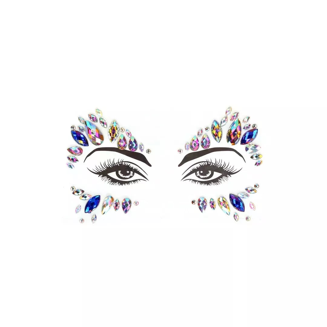 „Leg Avenue“ tinklinė „Halter“ tipo trumpinta palaidinė su dirželiais + „Eye Sparkle“ lipdukas, universalus dydis