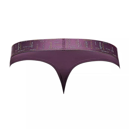 Male Power Avant-Garde Enhancer stygos, L/XL, violetinės spalvos su koliažinio teksto juosta