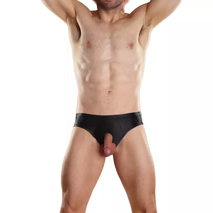 Male Power Prolong Jock L Black – techninio sportinio stiliaus modelis su dvigubomis angomis