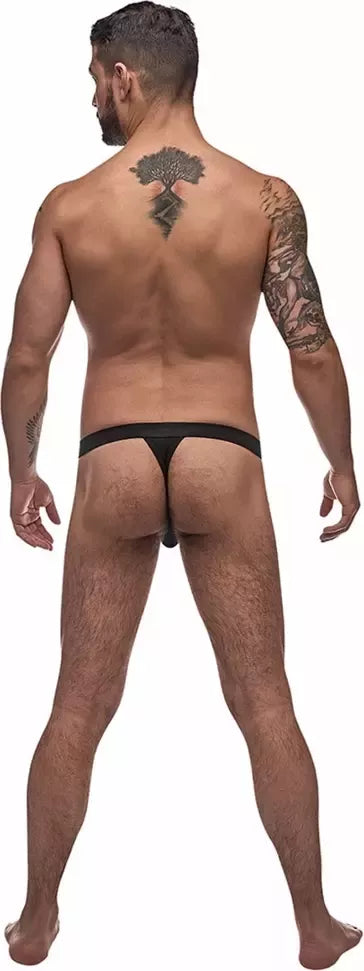 Male Power Pure Comfort Modal Bong Thong L/XL Black patogus prigludimas