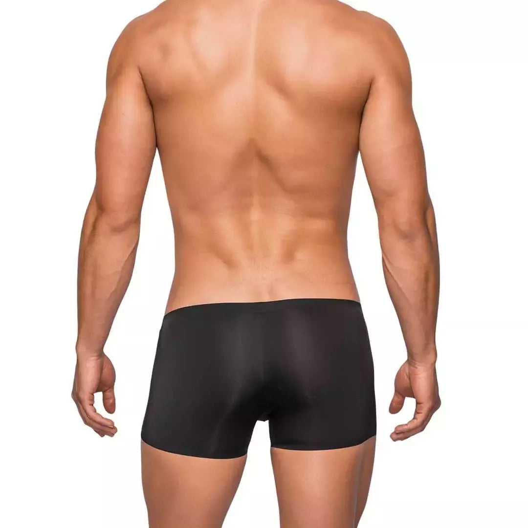 Male Power Seamless Sleek Mini Short S juodos spalvos – patogaus prigludimo žemintu liemeniu