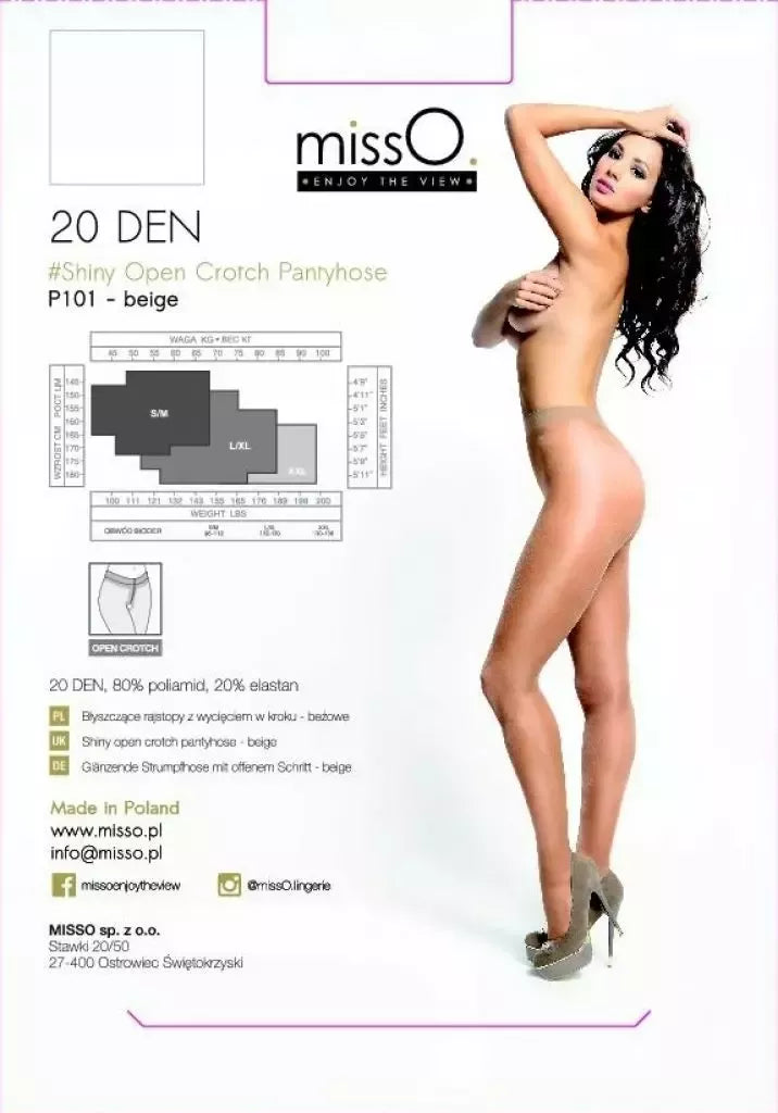 MissO P101 pėdkelnės atviru klynu, smėlio spalvos, XXL - elegantiškas permatomas užbaigimas