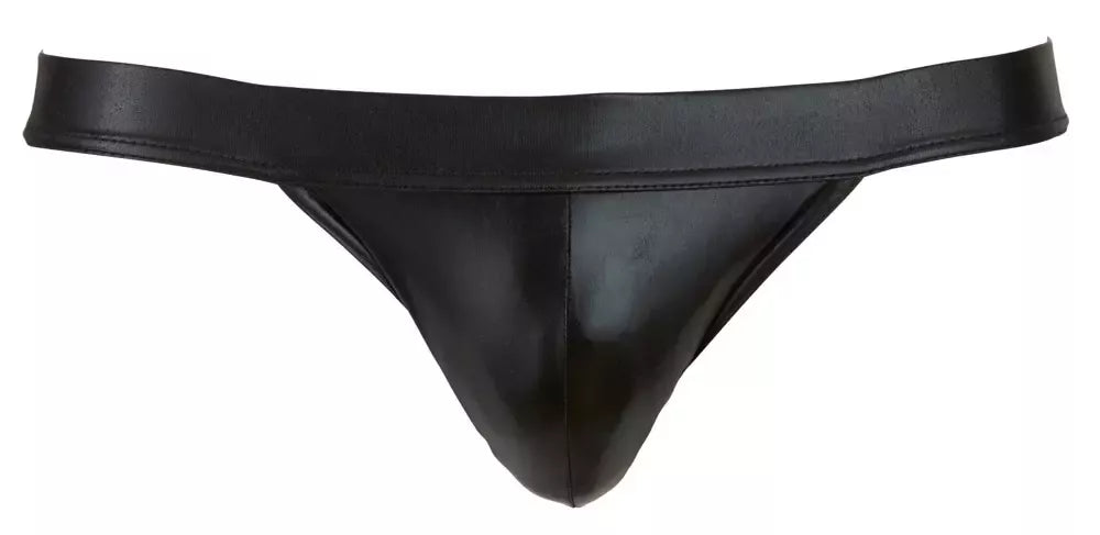 NEK Men's Jock XL – žvilgančios juodos anatominės tamprios kelnaitės
