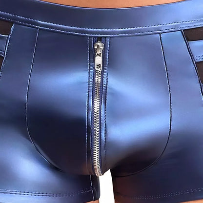NEK Metallic Blue Matte Pants 2XL kelnės su užtrauktuku ir Powernet intarpais