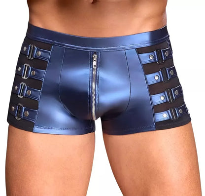 NEK Metallic Blue Matte Pants 2XL kelnės su užtrauktuku ir Powernet intarpais