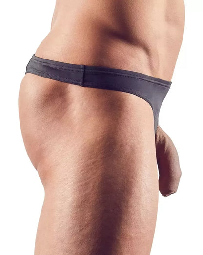 NEK vyriški anatominiai stringai, L dydis, juodi – tamprus poliamido mišinys