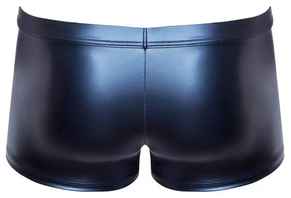 NEK vyriški bokseriai Blue Metallic Matte S su priekiniu užtrauktuku ir patogiu prigludimu