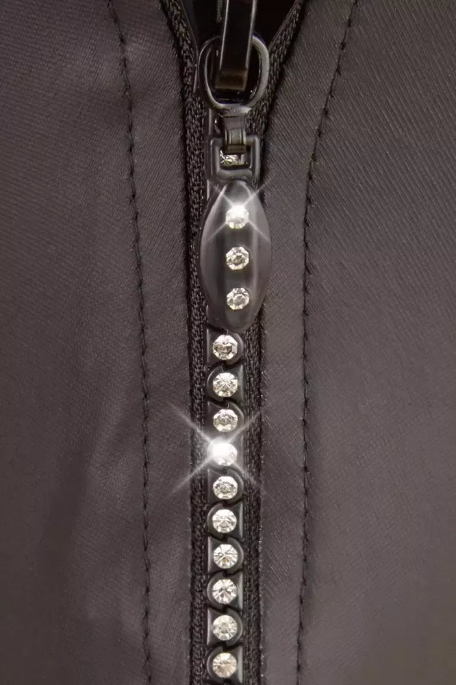 NEK vyriškos dirželio tipo kelnaitės (stringai) su neopreno efektu ir cirkonių detalėmis, XL dydis