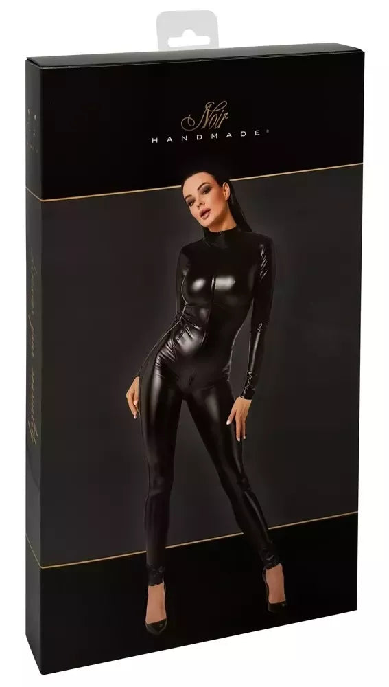 Noir Handmade Orgia Chimera Powerwetlook kombinezonas, juodas, M dydžio