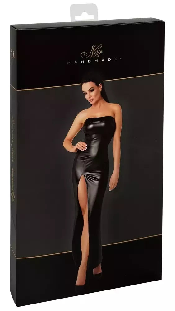 Noir Handmade Orgia ilga „powerwetlook“ suknelė, juoda, L dydis