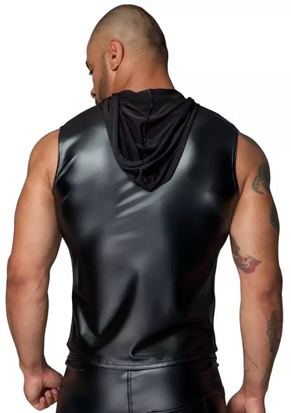 Noir Handmade Powernet užsegama striukės stiliaus palaidinė, juoda, L