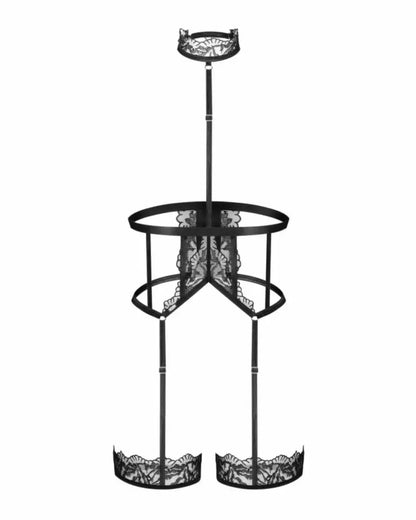 Obsessive Harness Black reguliuojamas kūno aksesuaras S/M