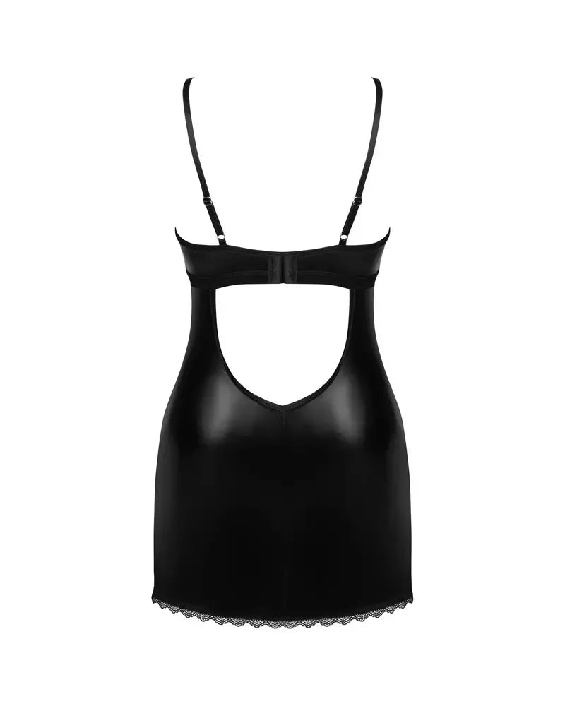 Obsessive Norides suknelė XL/2XL – Elegantiška juoda su nėriniais ir žvilgančia apdaila