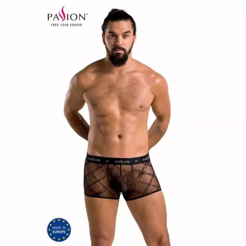 Passion James Short Black S/M – šiuolaikiški vyriški apatiniai, pagaminti ES