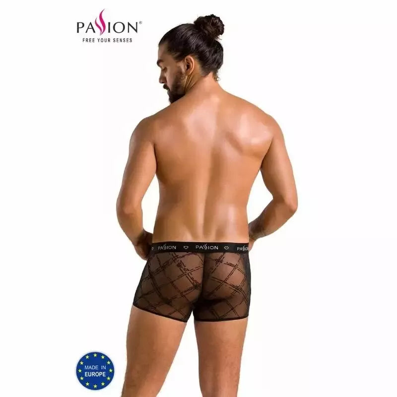Passion James Short Black S/M – šiuolaikiški vyriški apatiniai, pagaminti ES