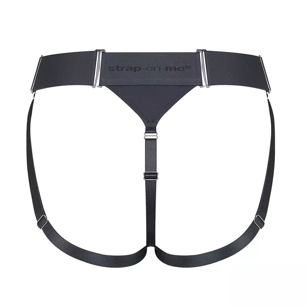 Strap-on-me Unique Harness pilki – reguliuojami mikropluošto diržai, vienas dydis