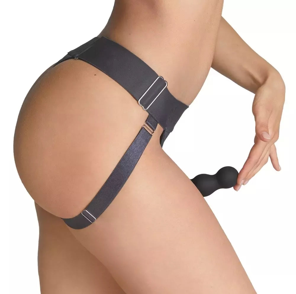 Strap-on-me Unique Harness pilki – reguliuojami mikropluošto diržai, vienas dydis