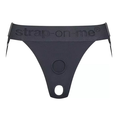 Strap-on-me Unique Harness pilki – reguliuojami mikropluošto diržai, vienas dydis