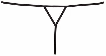 String Starfish M/L kelnaitės – dirželių dizainas su dekoratyviniais perlais, juodos