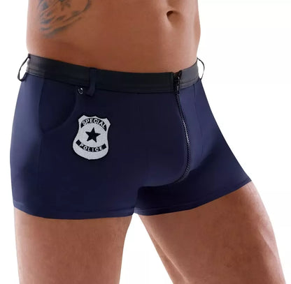 Svenjoyment Boxer Briefs Police Style tamsiai mėlynos spalvos, dydis M, patogaus prigludimo