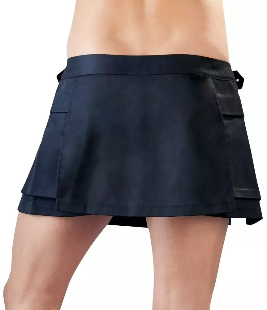 Svenjoyment Gladiator sijonas L/XL su sagtimis ir šoninėmis kišenėmis, juodas