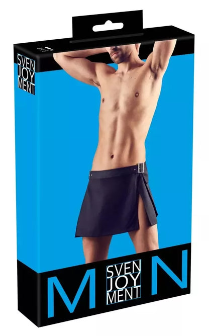Svenjoyment Gladiator sijonas L/XL su sagtimis ir šoninėmis kišenėmis, juodas