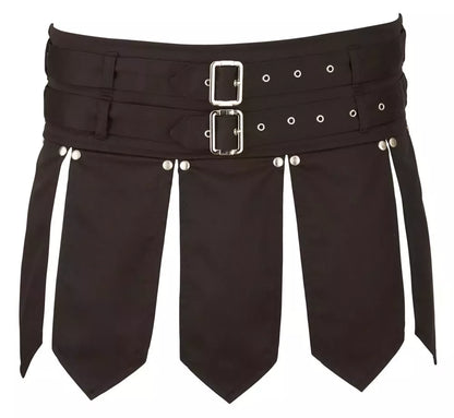 Svenjoyment Gladiator-Style vyriškas sijonas XL, juodas, su tampriu liemeniu